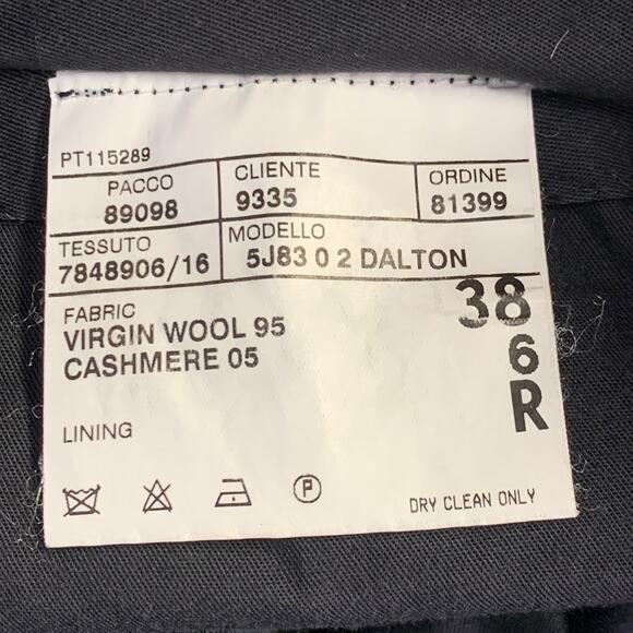 POLO by RALPH LAUREN  38 Grey Charcoal Virgin Wool Cashmere Pleated Dress Pants - Picture 5 of 7